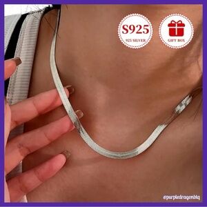 Stunning Sterling Silver Snake Chain Necklace